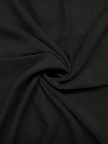 Georgette Hijab - Black