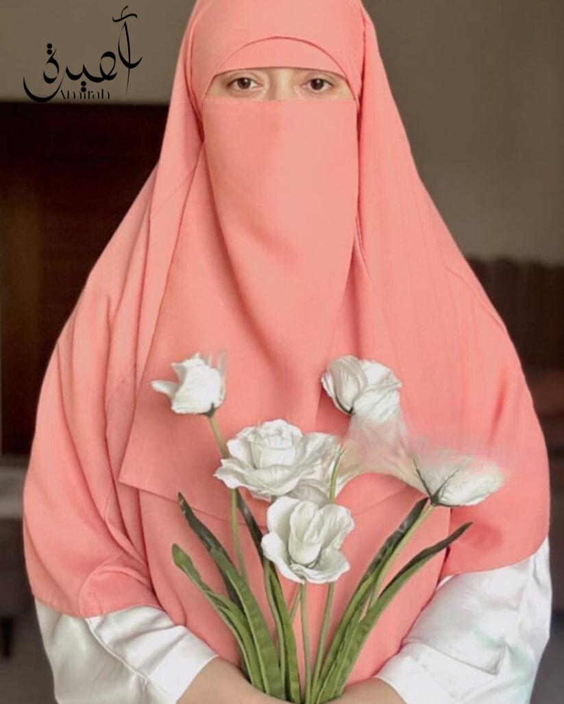 Pinless Hijab with Saudi Niqab