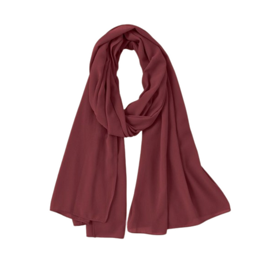 Chiffon Hijab - Maroon