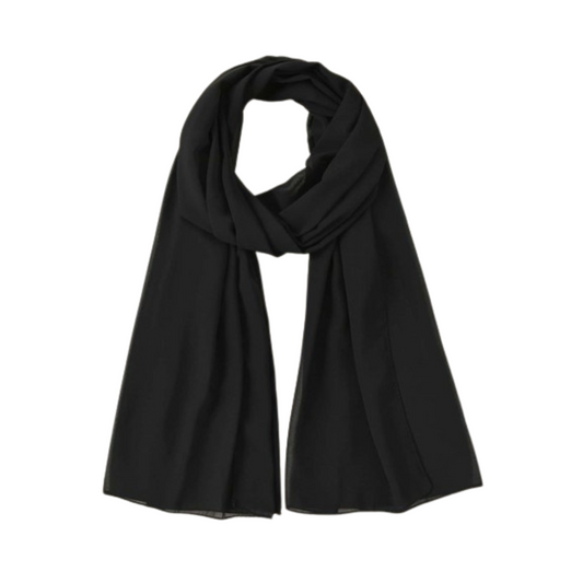 Chiffon Hijab - Black