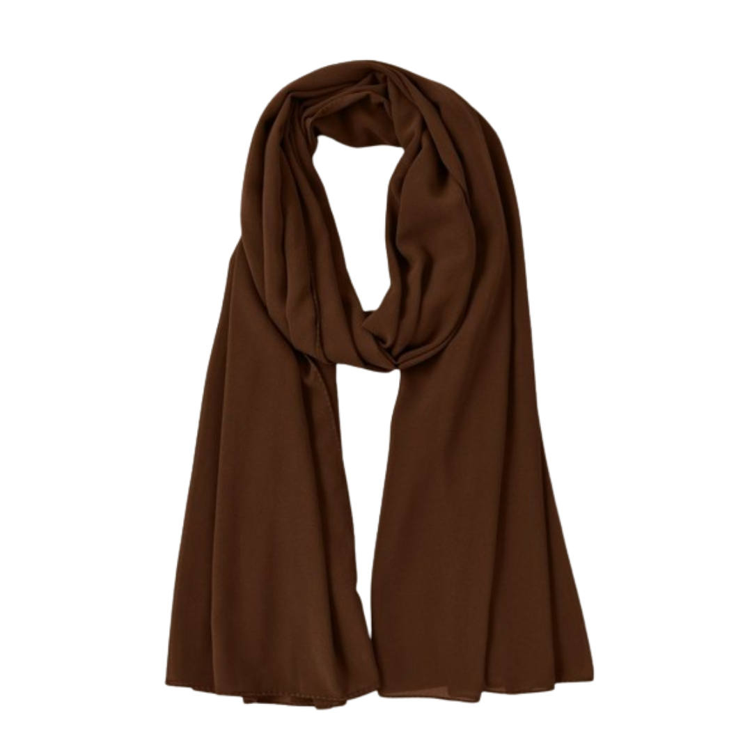 Chiffon Hijab - Brown