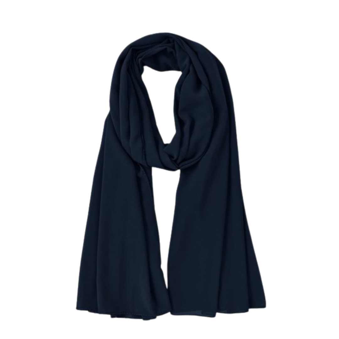 Chiffon Hijab - Navy Blue