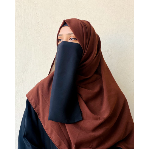 Chiffon Hijab - Dark Brown