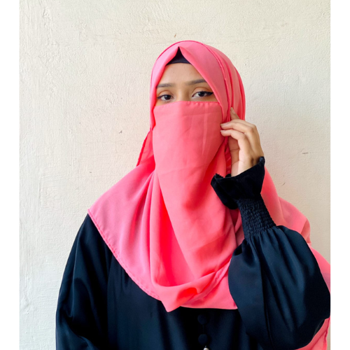 Chiffon Hijab - Peach Pink