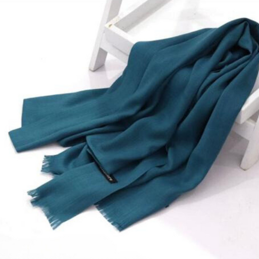 Turkish Lawn Hijab - Classic Teal