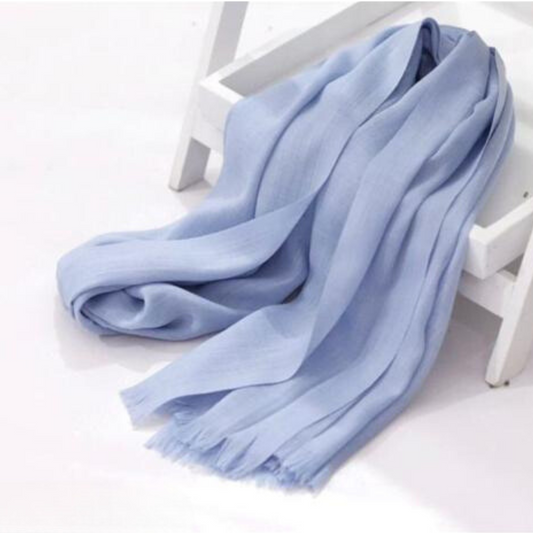 Turkish Lawn Hijab - Baby Blue