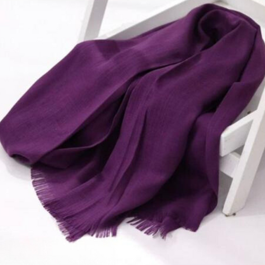 Turkish Lawn Hijab - Dark Violet