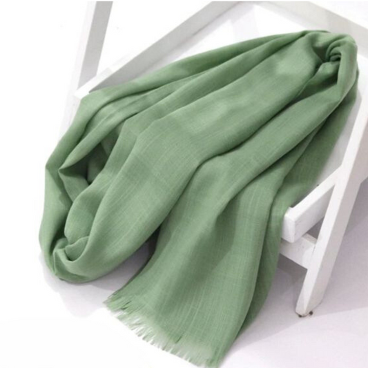 Turkish Lawn Hijab - Apple Green