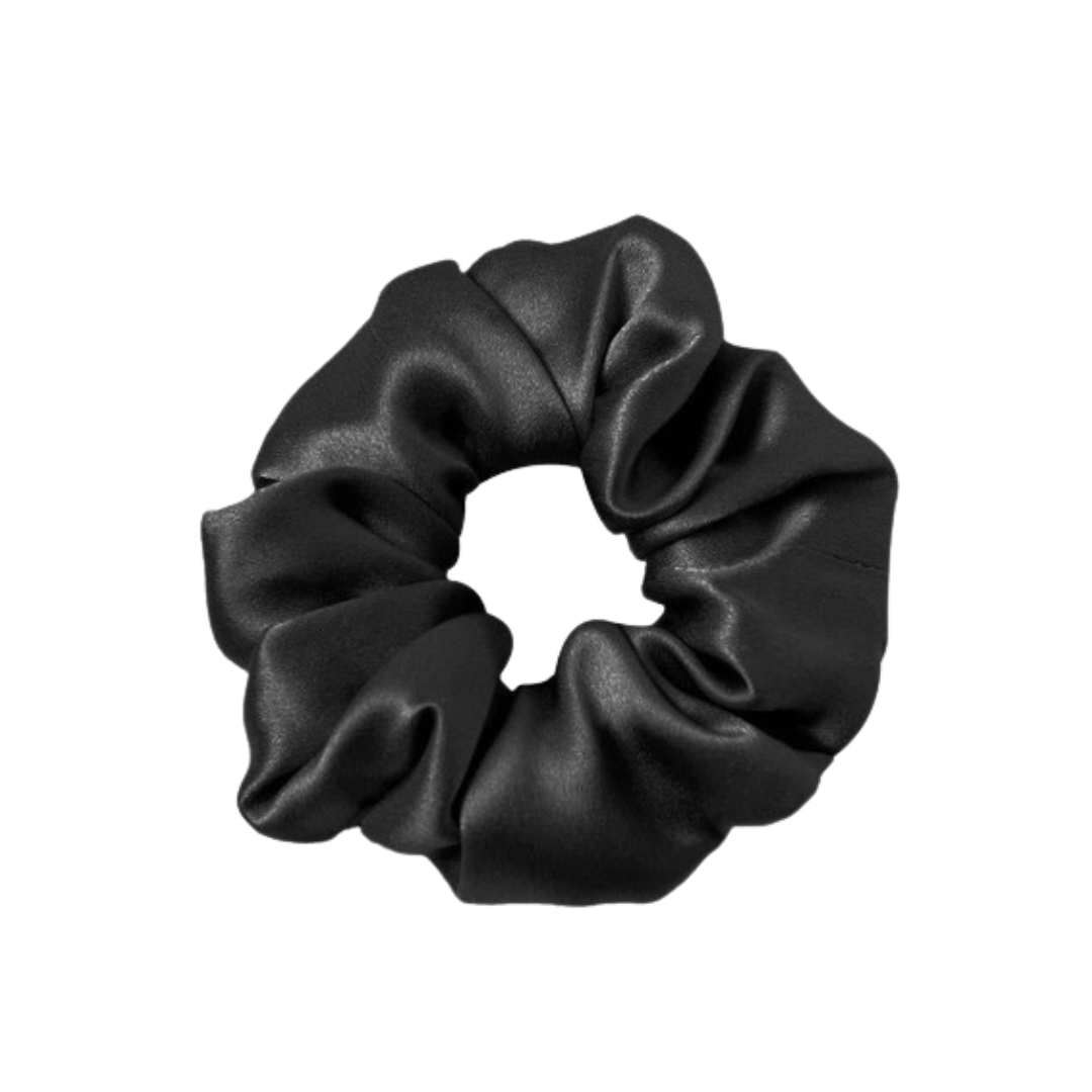 Silk Scrunchie - Black