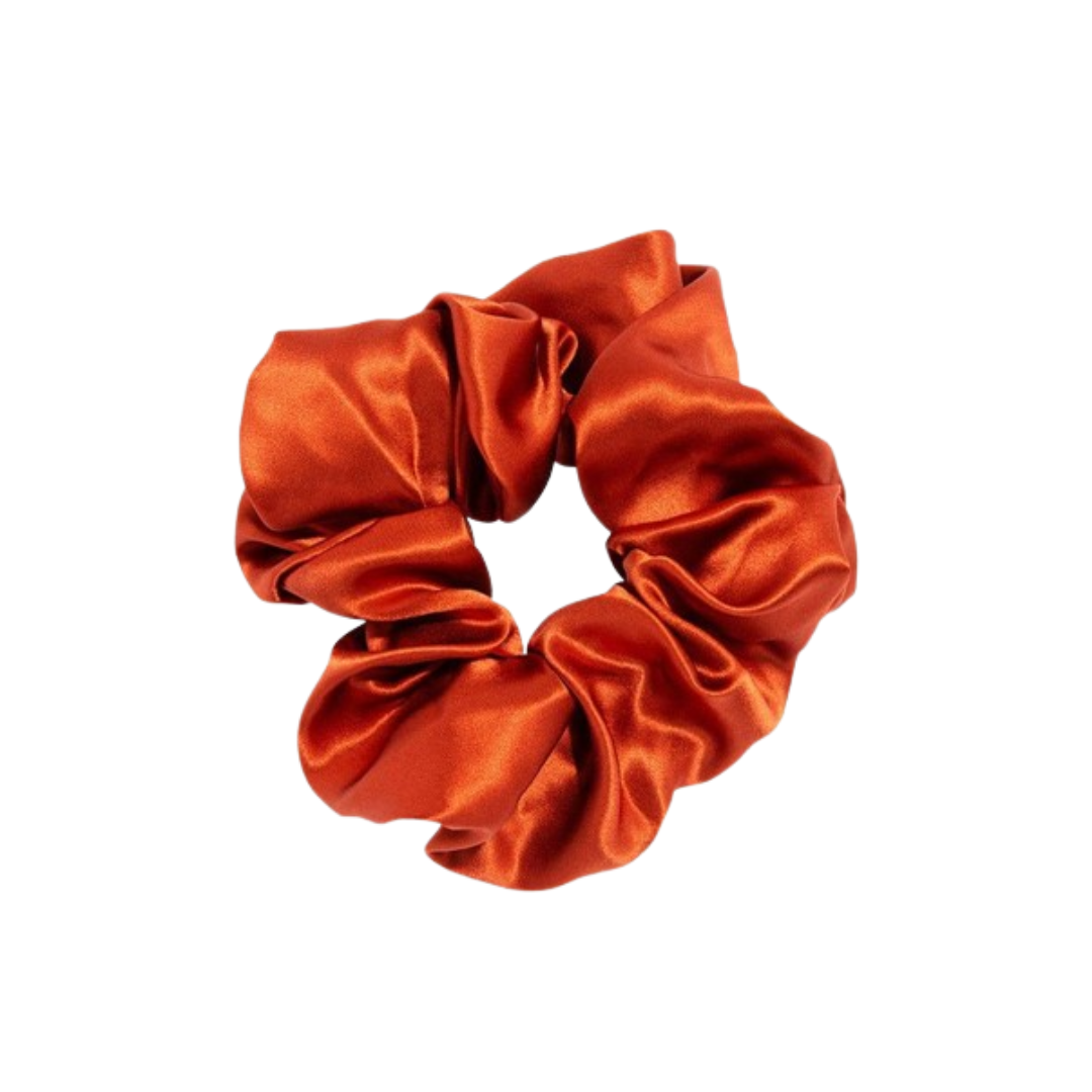 Silk Scrunchie - Peal Orange