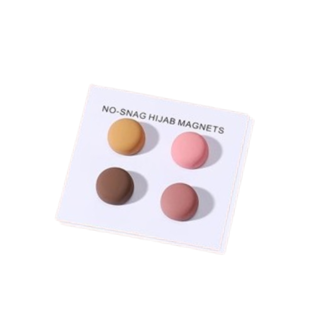 Matte Round Hijab Magnets - Any Random Color will be Sent