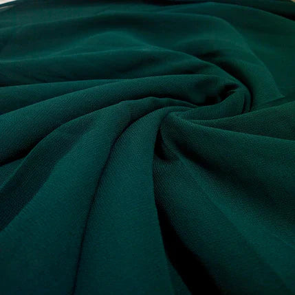 Georgette Hijab - Peacock green